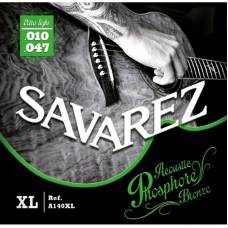 Струни для акустичної гітари Savarez A140XL Phosphor Bronze Extra Light 10/47
