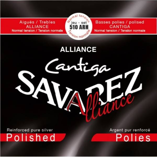 Струны для классической гитары Savarez 510ARH Alliance Cantiga Polished Normal Tension