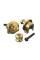 Стреплоки для ременя Schaller 447 Security Locks Gold Chrome