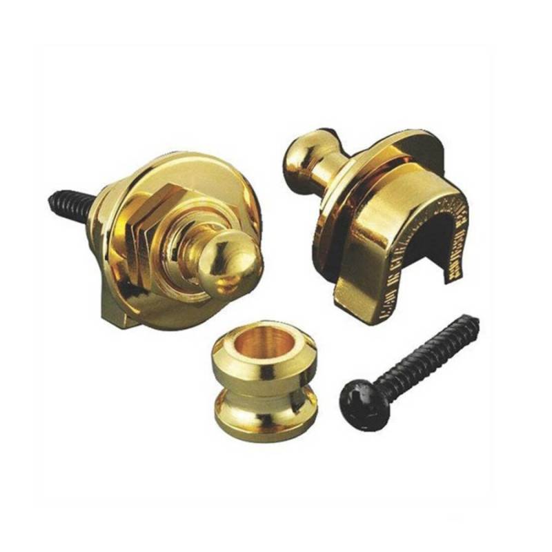 Стреплоки для ремня Schaller 447 Security Locks Gold Chrome