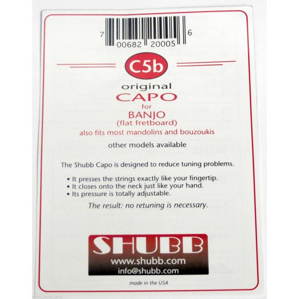Каподастр Shubb C5b Original Capo