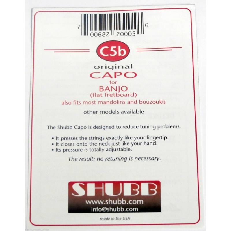 Каподастр Shubb C5b Original Capo