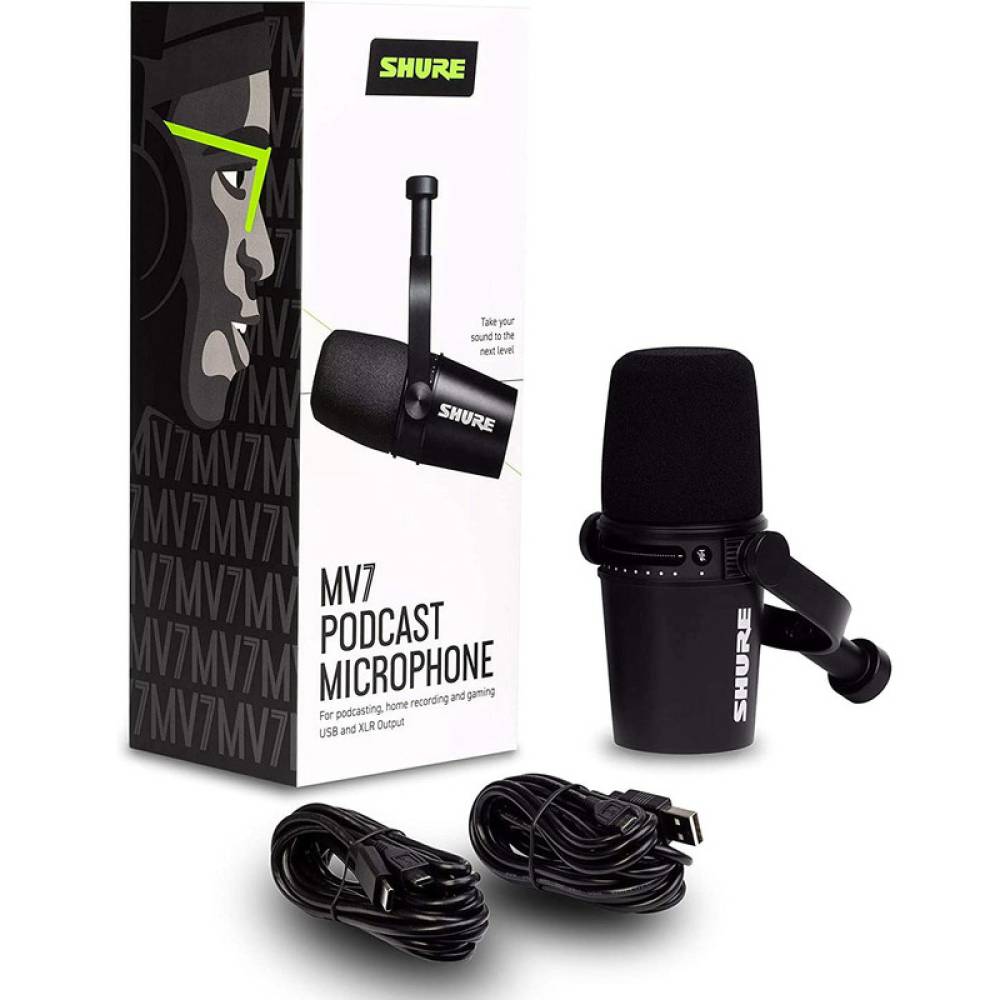 Мікрофон студійний Shure MV7-K