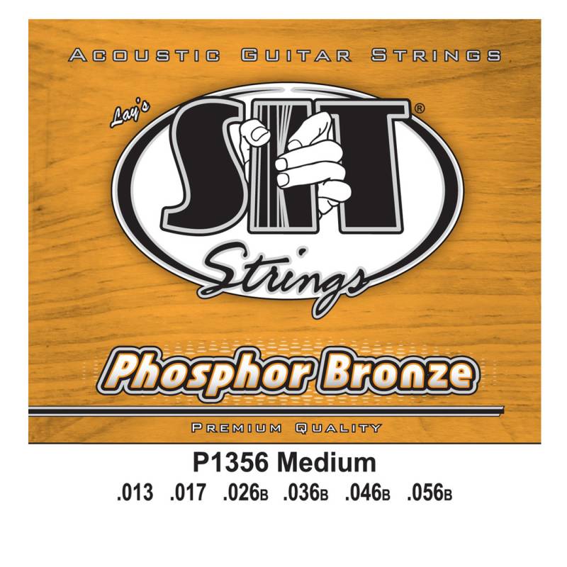 Струни для акустичної гітари SIT P1356 Medium Phosphor Bronze 13/56