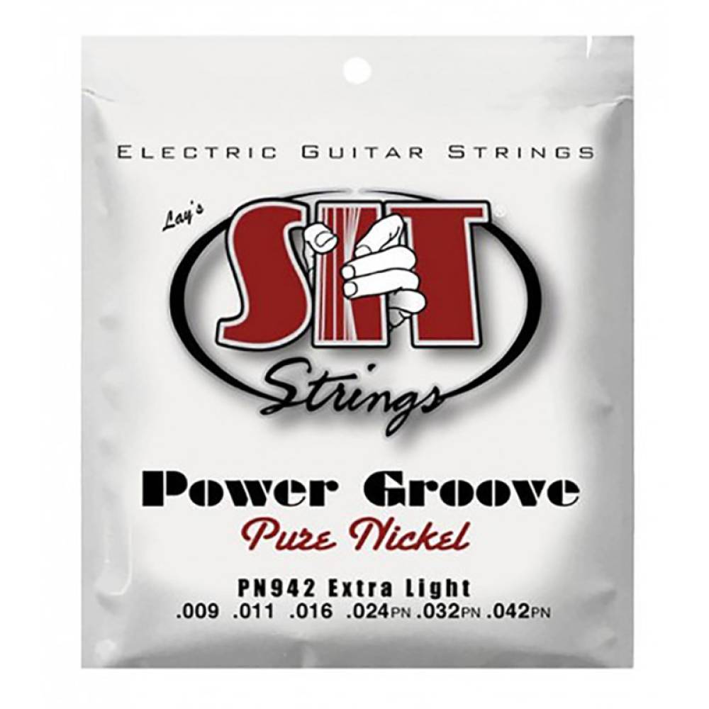 Струни для електрогітари SIT PN942 Extra Light Pure Nickel Wound 9/42