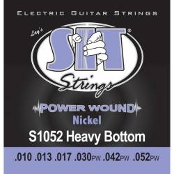 Струни для електрогітари SIT S1052 Heavy Bottom Power Wound Nickel 10/52