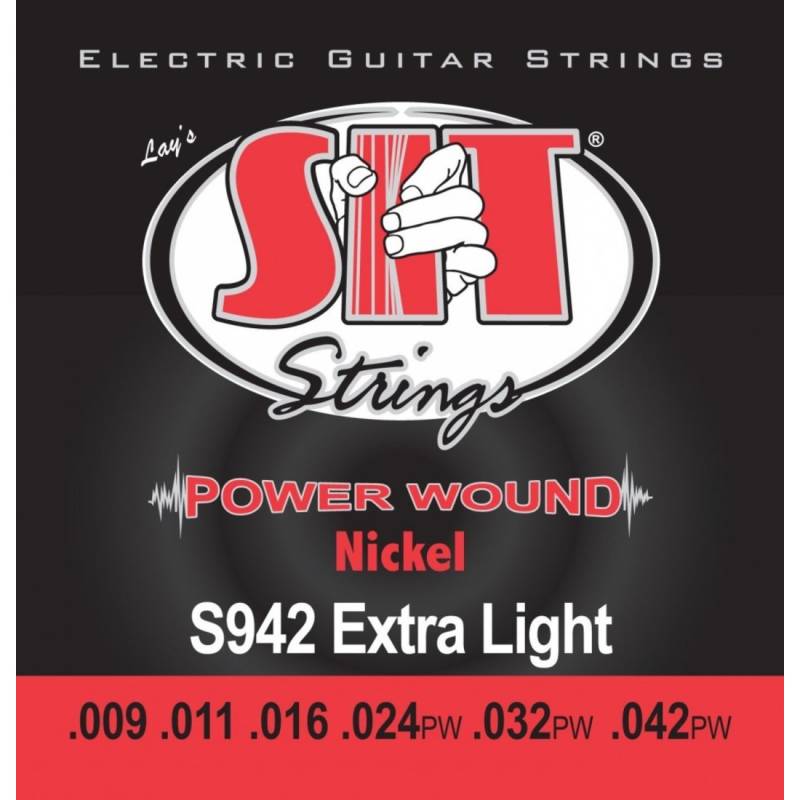 Струны для электрогитары SIT S942 Extra Light Power Wound Nickel 9/42