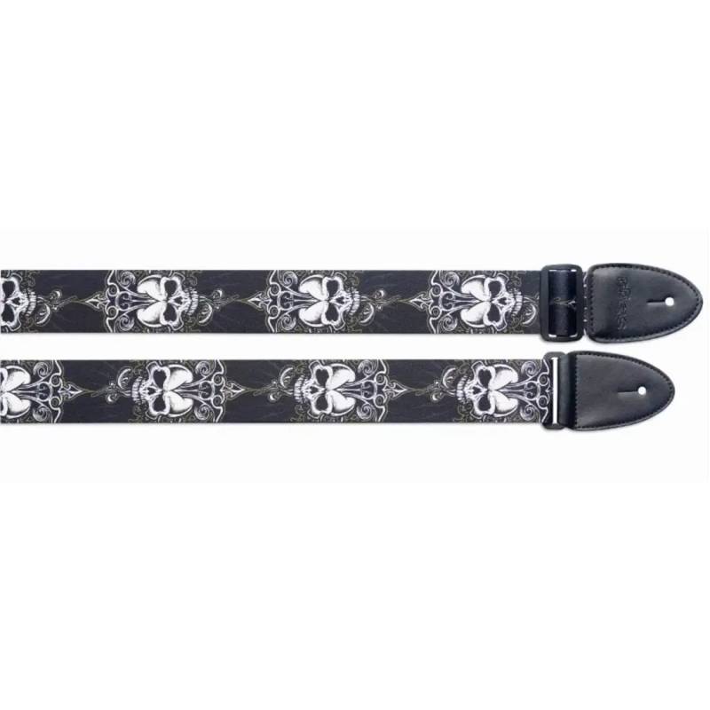 Ремінь для гітари STAGG G STE BLACK SKULL