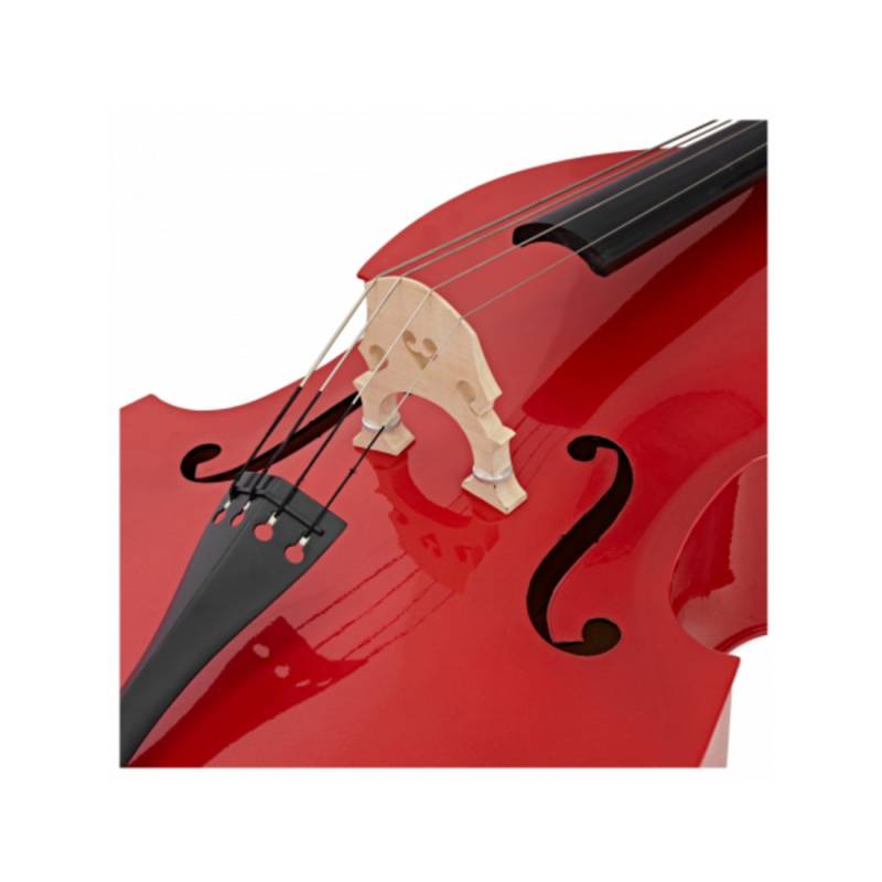 Контрабас STENTOR 1950LCRD Harlequin Rockabilly Double Bass 3/4 (Red)