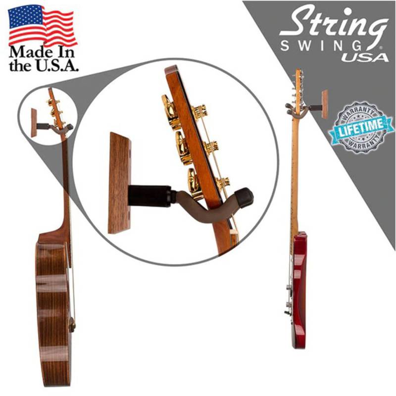 Настенное крепление для гитары String Swing USA CC01K-BW Wall Mount Guitar Hangers
