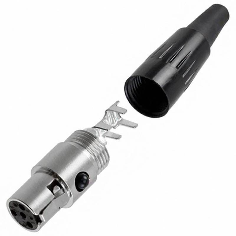 Коннектор Switchcraft TA4F 4-Pin Female Mini-XLR Connector