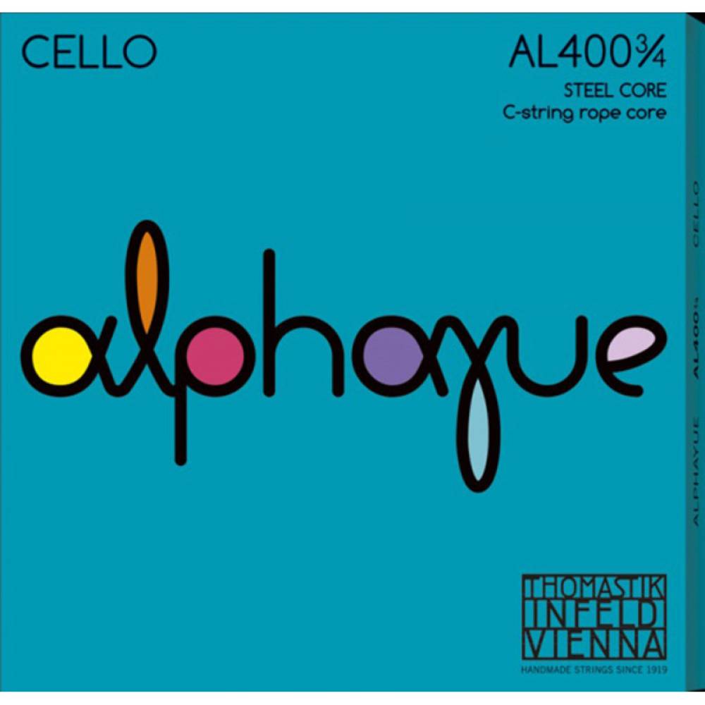 Струни для віолончелі Thomastik-Infeld Alphyue AL400 3/4 Steel Core C-String Rope Core Medium Tension