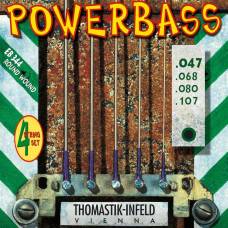 Струны для бас-гитары Thomastik-Infeld EB344 Powerbass Round Wound Medium Light 47/107