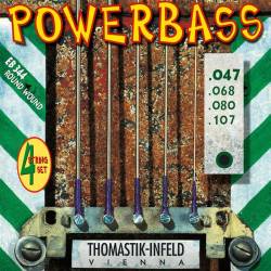 Струни для бас-гітари Thomastik-Infeld EB344 Powerbass Round Wound Medium Light 47/107