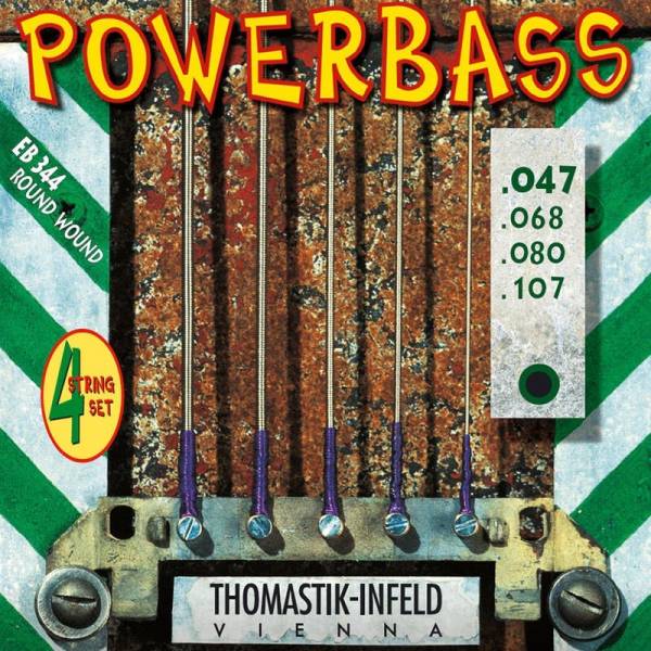 Струни для бас-гітари Thomastik-Infeld EB344 Powerbass Round Wound Medium Light 47/107