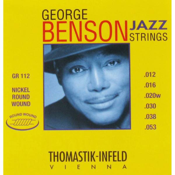 Струны для электрогитары Thomastik-Infeld GR112 George Benson Jazz Medium Light 12/53