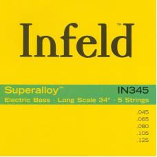 Струны для бас-гитары Thomastik-Infeld IN345 Infeld Superalloy Medium Light 5-Strings Bass 45/125