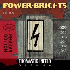 Струни для електрогітари Thomastik-Infeld PB109 Power-Brights Regular Bottom Light 9/42 
