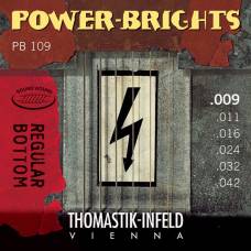 Струны для электрогитары Thomastik-Infeld PB109 Power-Brights Regular Bottom Light 9/42