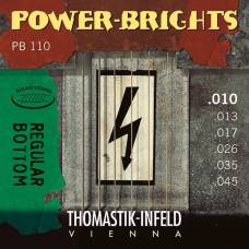 Струны для электрогитары Thomastik-Infeld PB110 Power-Brights Regular Bottom Medium Light 10/45