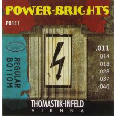 Струны для электрогитары Thomastik-Infeld PB111 Power-Brights Regular Bottom Medium 11/46
