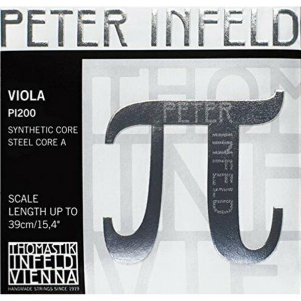 Струни для альта Thomastik-Infeld PI200 Peter Infeld Synthetic Core Steel Core A Up To 39cm 4/4 Medium Tension