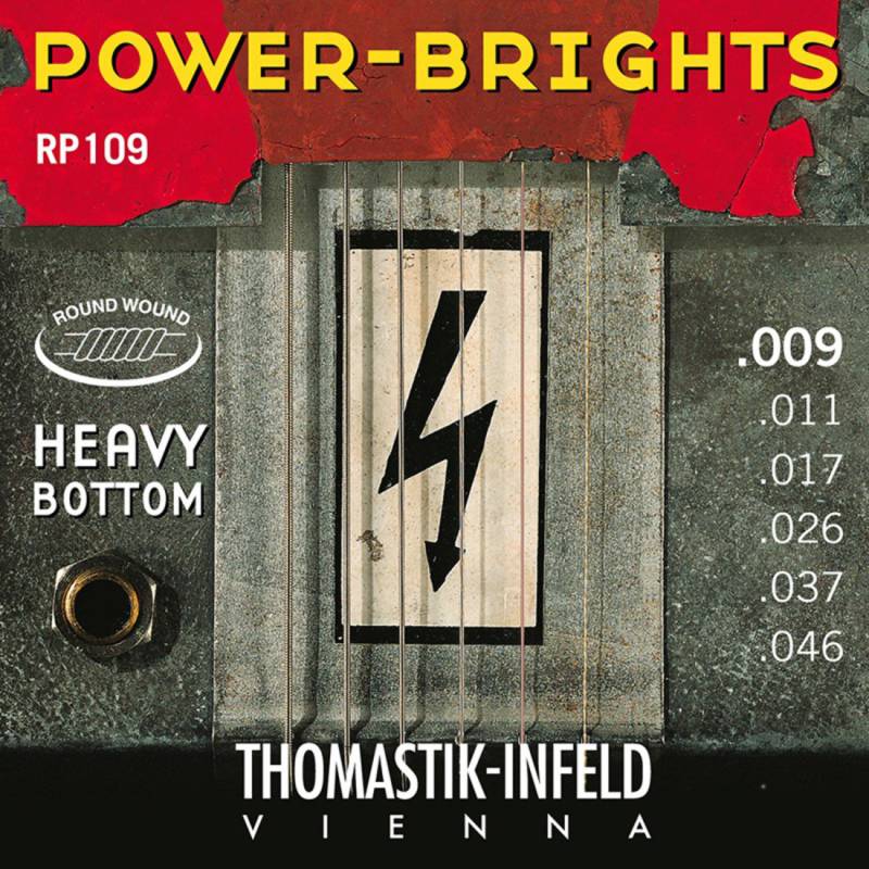 Струны для электрогитары Thomastik-Infeld RP109 Power-Brights Heavy Bottom Light 9/46