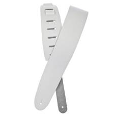 Ремень для гитары D'ADDARIO 25BL02 BASIC LEATHER GUITAR STRAP (WHITE)