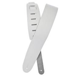 Ремінь для гітари D'ADDARIO 25BL02 BASIC LEATHER GUITAR STRAP (WHITE)