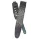 Ремень для гитары D'ADDARIO 25LE00 DELUXE LEATHER GUITAR STRAP (EMBOSSED, BLACK)