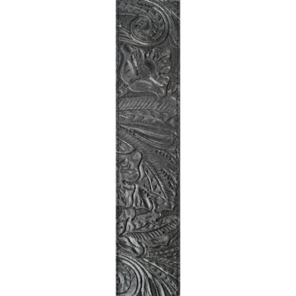 Ремень для гитары D'ADDARIO 25LE00 DELUXE LEATHER GUITAR STRAP (EMBOSSED, BLACK)