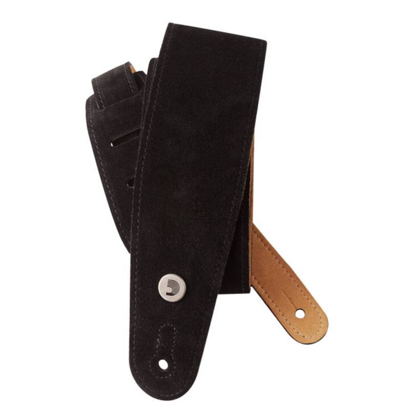 Ремінь для гітари D'ADDARIO 25SS00-DX Suede Guitar Strap (Black)