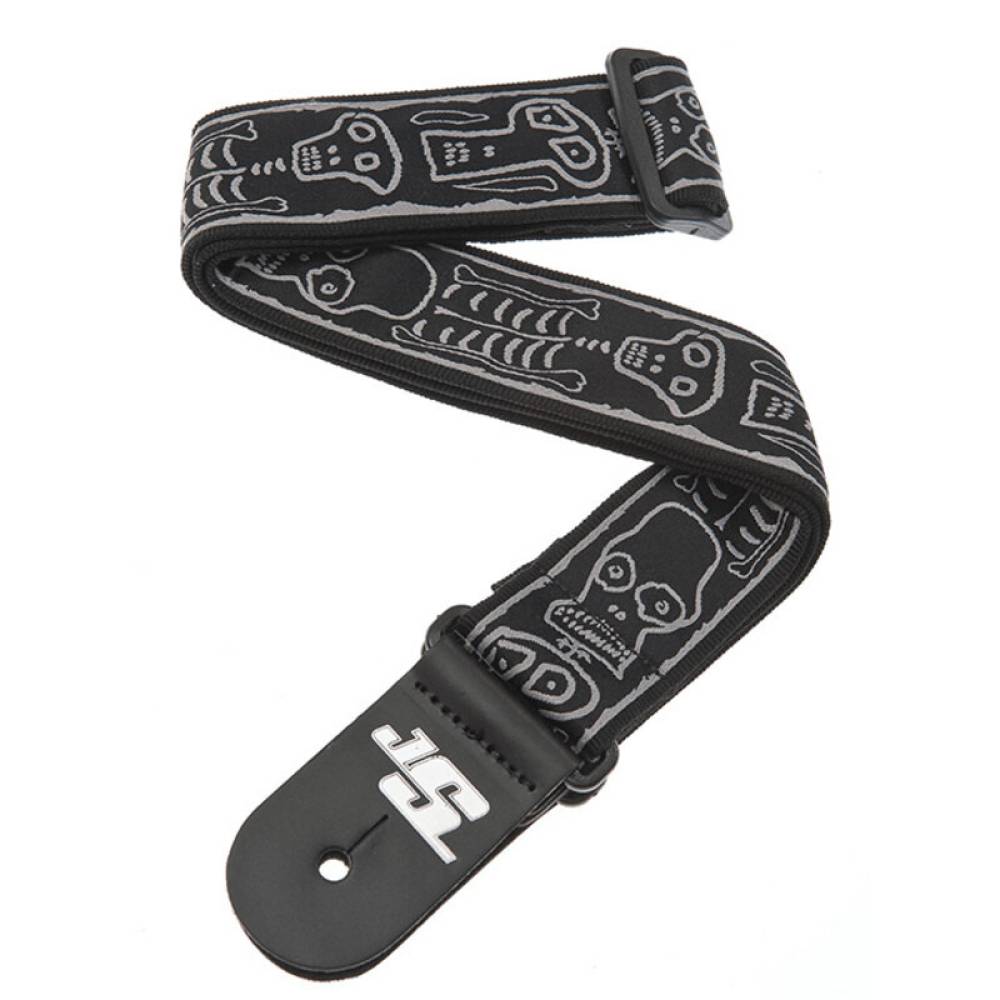 Ремень для гитары D'ADDARIO JOE SATRANI WOVEN GUITAR STRAP (Skull N Bones)