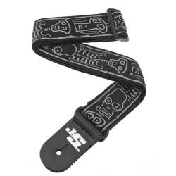 Ремінь для гітари D'ADDARIO JOE SATRANI WOVEN GUITAR STRAP (Skull N Bones)