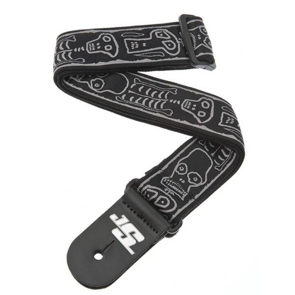 Ремінь для гітари D'ADDARIO JOE SATRANI WOVEN GUITAR STRAP (Skull N Bones)