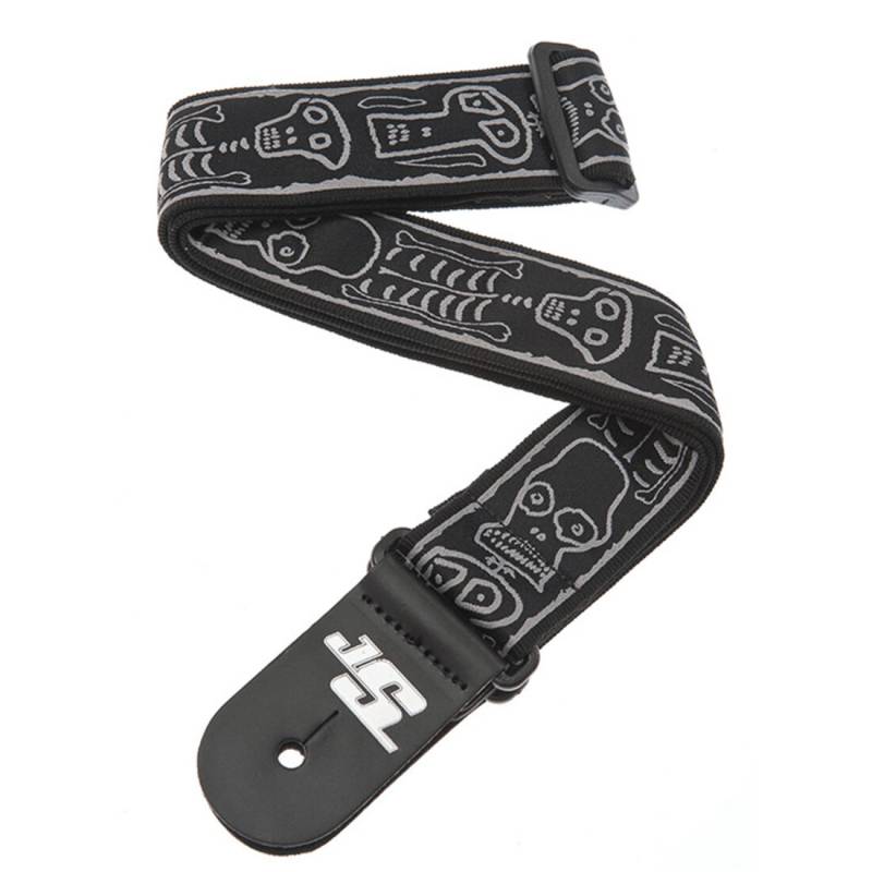 Ремінь для гітари D'ADDARIO JOE SATRANI WOVEN GUITAR STRAP (Skull N Bones)