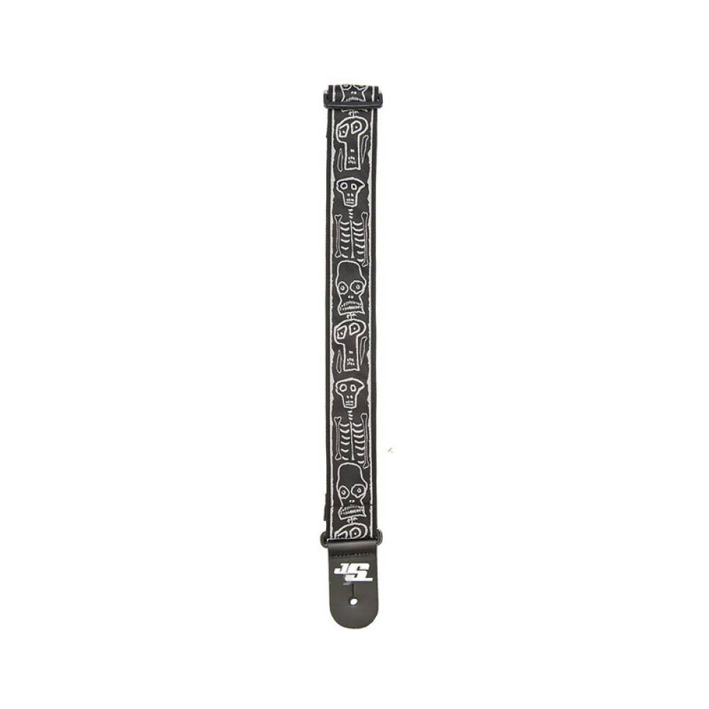 Ремень для гитары D'ADDARIO JOE SATRANI WOVEN GUITAR STRAP (Skull N Bones)