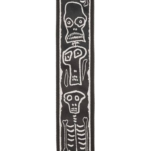 Ремінь для гітари D'ADDARIO JOE SATRANI WOVEN GUITAR STRAP (Skull N Bones)