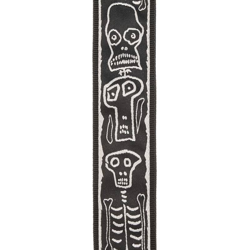 Ремінь для гітари D'ADDARIO JOE SATRANI WOVEN GUITAR STRAP (Skull N Bones)