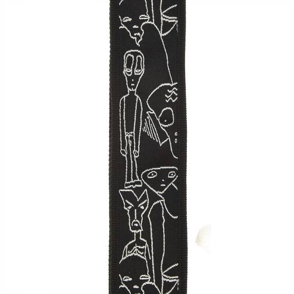 Ремінь для гітари D'ADDARIO JOE SATRANI WOVEN GUITAR STRAP (Silver Sketches)
