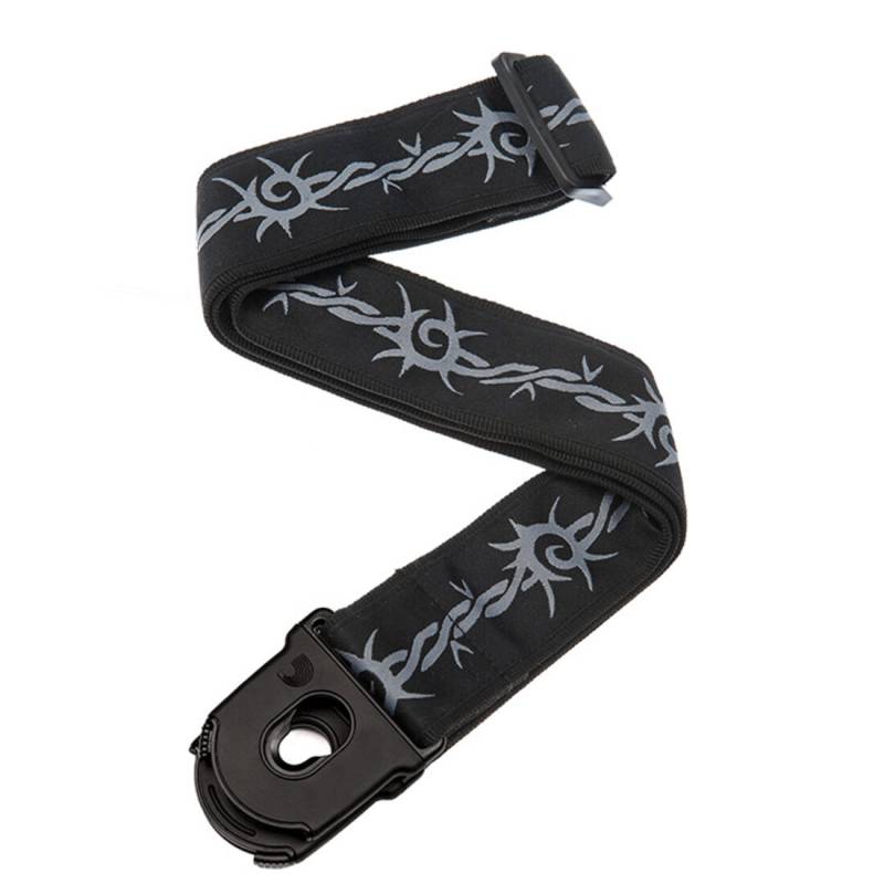 Ремінь для гітари D'ADDARIO PLANET LOCK GUITAR STRAP (BARBED WIRE)