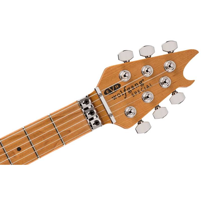 Електрогітара EVH Wolfgang Special QM, Baked Maple Fingerboard Tiger Eye Glow
