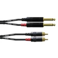 Кабель акустический Cordial CFU 2x Jack - 2x RCA 1,5 м.