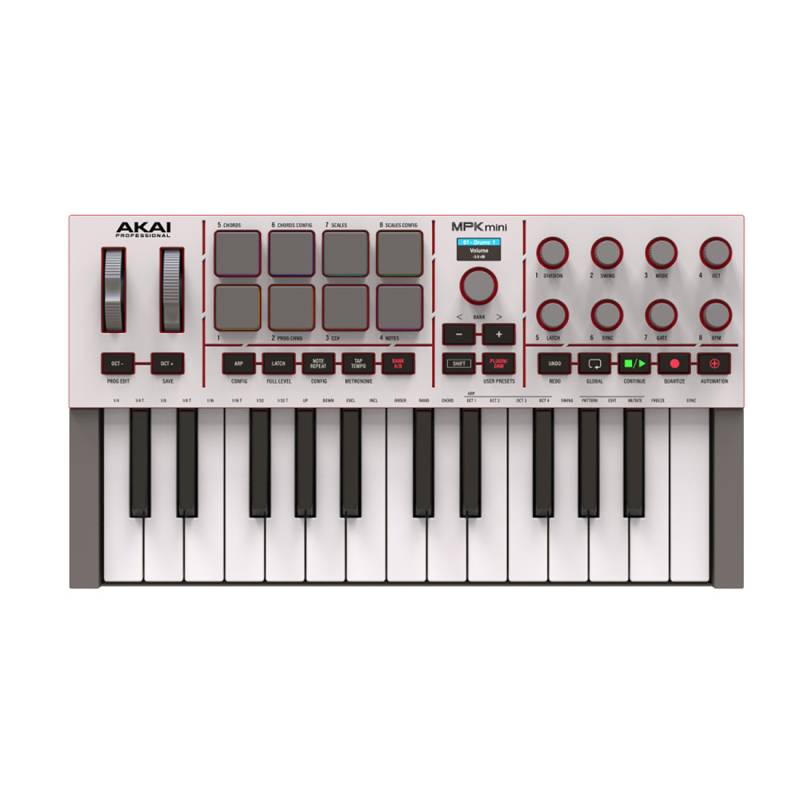 MIDI Клавіатура AKAI MPK mini 4 White
