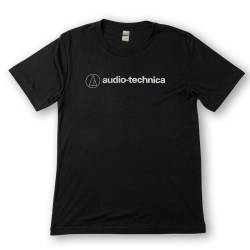 Футболка чоловіча класична з логотипом Audio Technica Чорна L