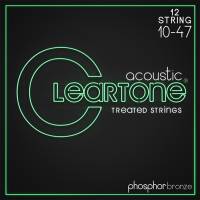 Струни для акустичної гітари Cleartone 7410-12 Phosphor Bronze Extra 12 Strings 10/47