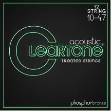 Струни для акустичної гітари Cleartone 7410-12 Phosphor Bronze Extra 12 Strings 10/47