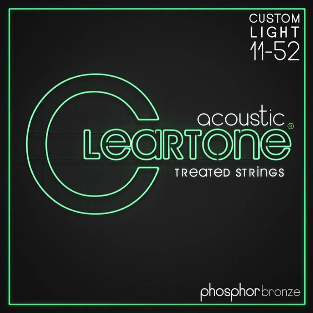 Струни для акустичної гітари Cleartone 7411 Phosphor Bronze Custom Light 11/52