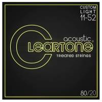 Струни для акустичної гітари Cleartone 7611 80/20 Bronze Custom Light 11/52