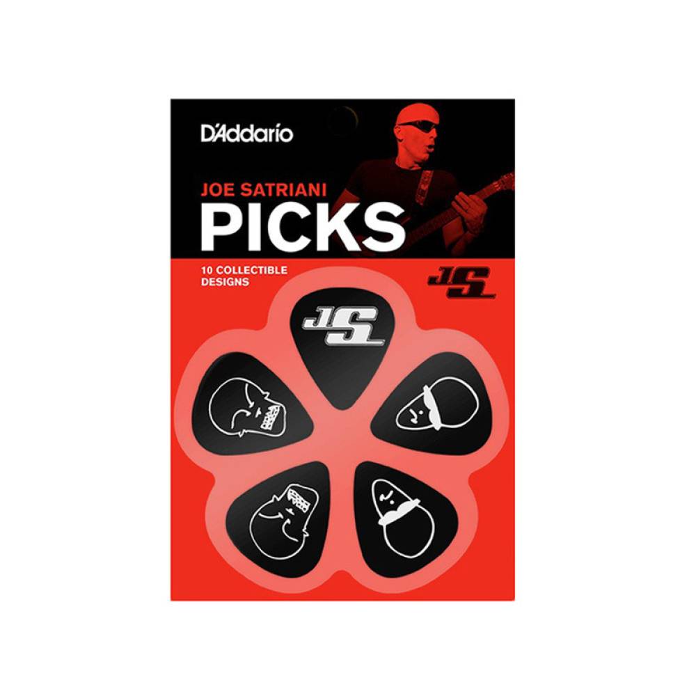 Медіатори D'Addario 1CBK6-10JS Joe Satriani Signature Guitar Picks 1.0 mm (10 шт.)
